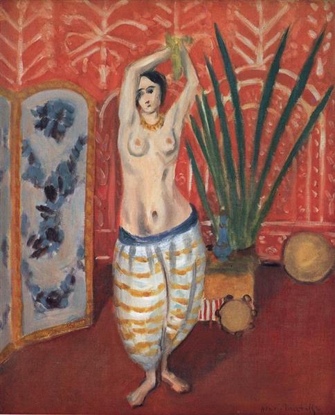 Odalisque with a Green Plant and Screen, 1923 - 馬蒂斯