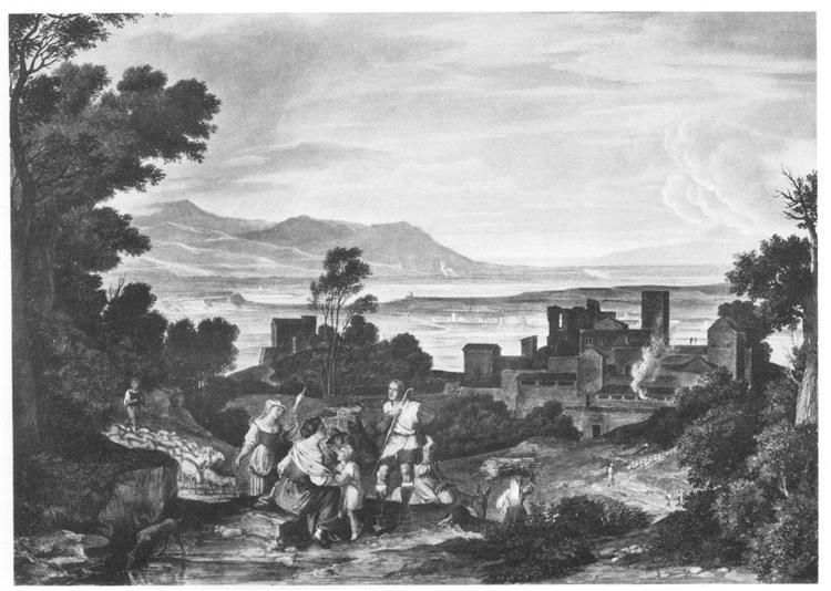 Landschaft Bei Olevano, 1815 - Йозеф Антон Кох