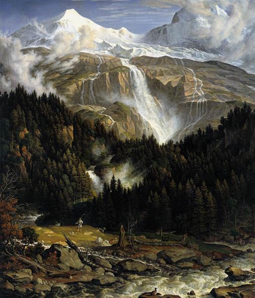 The Schmadribach Falls, 1822 - Йозеф Антон Кох