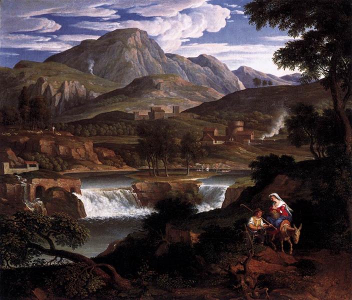 Waterfall near Subiaco, 1813 - Joseph Anton Koch