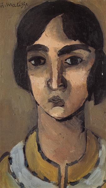 Woman with Dark Hair, 1918 - 馬蒂斯