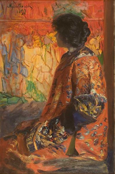 Japanese Woman, 1897 - Леон Ян Вычулковский