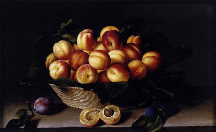 Basket of Apricots, 1634 - Louise Moillon