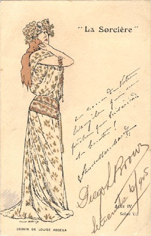 La Sorcière, acte IV, scène 7, 1904 - Луиза Аббема