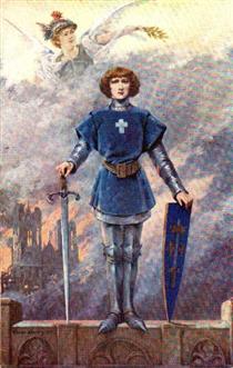 Jeanne d’Arc, incendie de Reims - Louise Abbéma