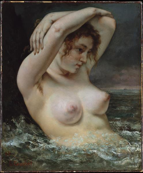 The Woman in the Waves (The Bather), 1868 - Gustave Courbet