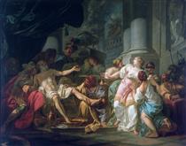 La muerte de Séneca - Jacques-Louis David