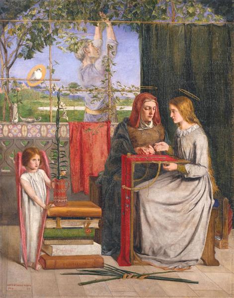 The Childhood of Mary Virgin, 1848 - 1849 - Dante Gabriel Rossetti