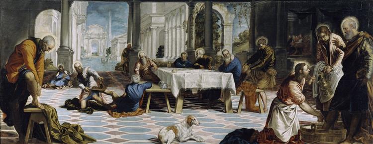 Christ Washing the Feet of His Disciples, c.1547 - Tintoretto
