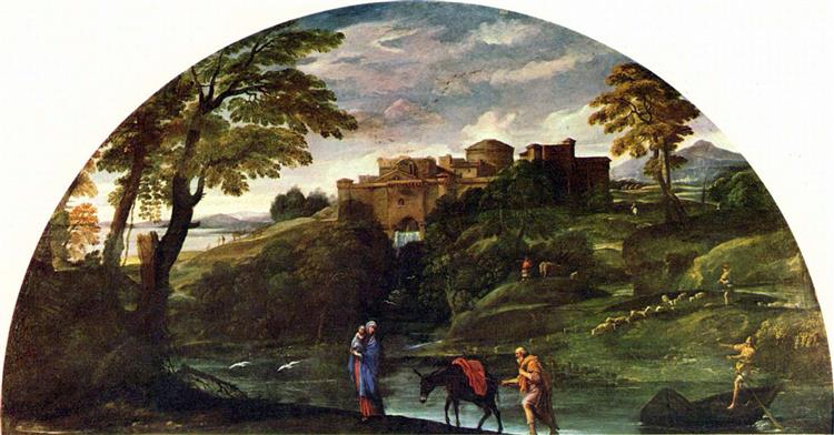 A Fuga para o Egito, c.1603 - Annibale Carracci