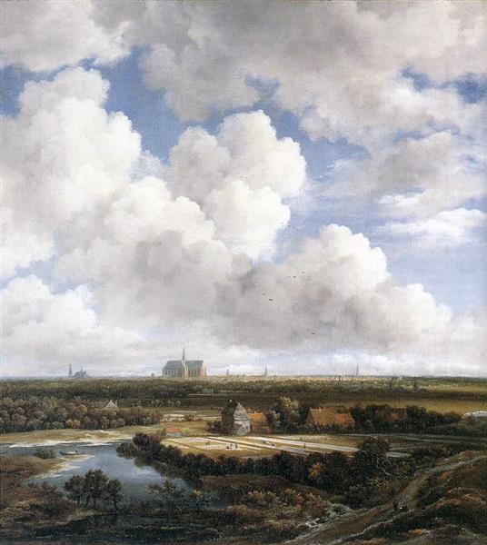 Vue de Haarlem avec des champs de blanchiment, 1665 - Jacob van Ruisdael