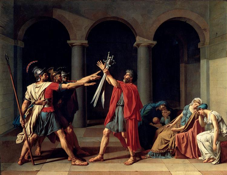 The Oath of Horatii, 1784 - Jacques-Louis David