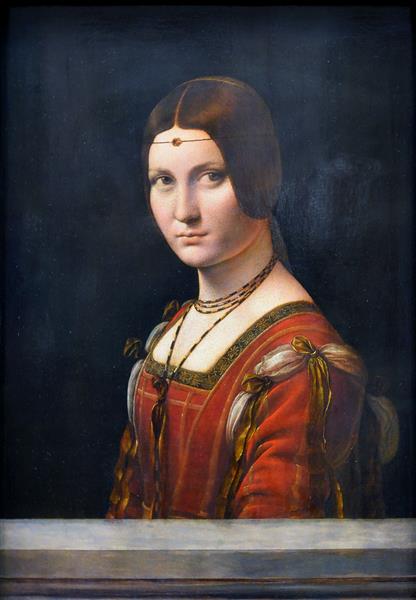 Portrait of an Unknown Woman (La Belle Ferroniere), c.1490 - Leonardo da Vinci