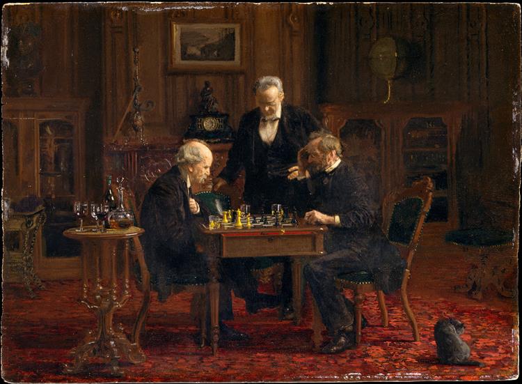 The Chess Player, 1876 - 湯姆·艾金斯