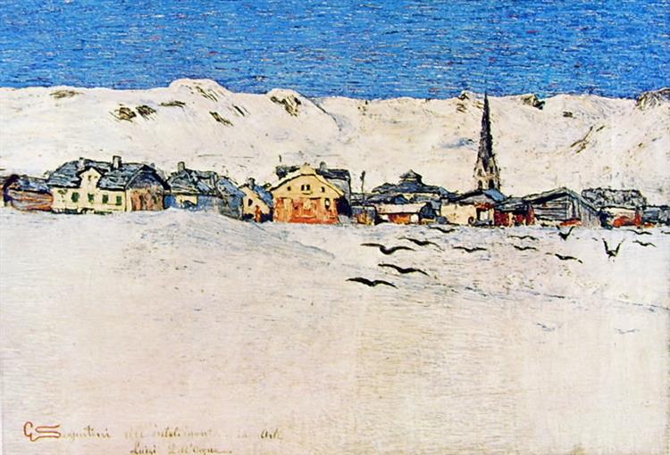Savognino D'inverno, 1890 - 喬瓦尼·塞岡蒂尼