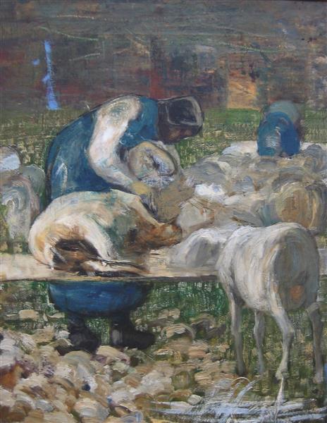 The shearing of the sheep, 1886 - 喬瓦尼·塞岡蒂尼