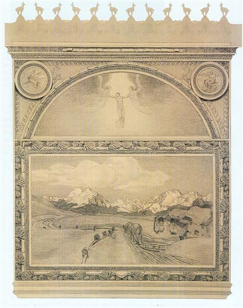 Studie Zum Bild La Morte, 1899 - 喬瓦尼·塞岡蒂尼