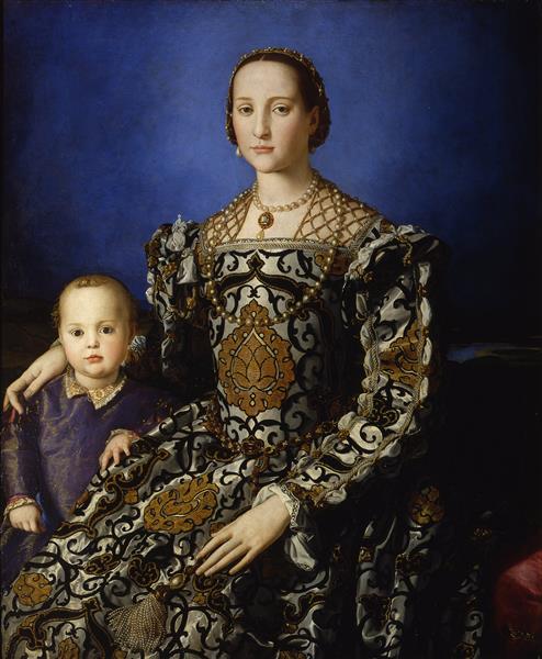Eleanora da Toledo with her Son Giovanni, 1544 - 1545 - Bronzino