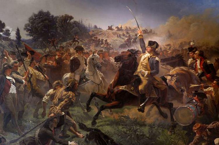 Washington Rallying the Troops at Monmouth - Emanuel Gottlieb Leutze