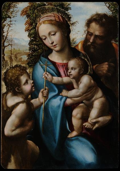 Holy Family with Young Saint John, 1527 - Giovanni Antonio Bazzi