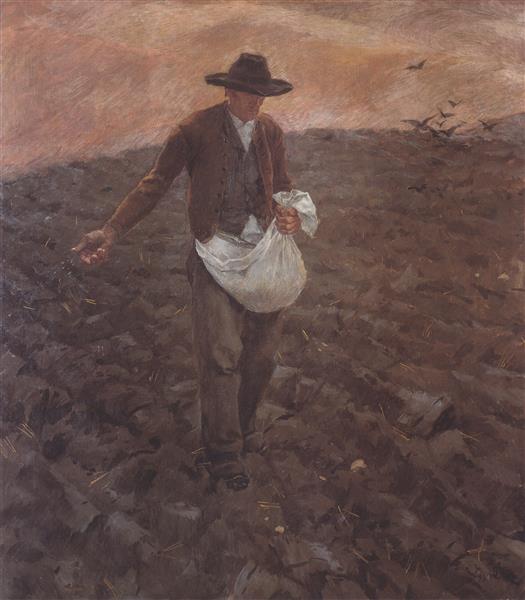 The sower, 1903 - Альбін Еггер-Лінц
