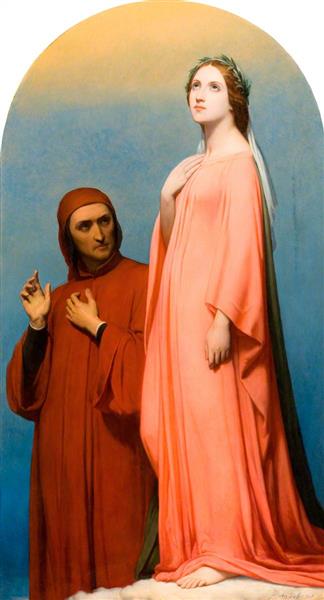 The Vision, Dante and Beatrice, 1846 - Арі Шеффер