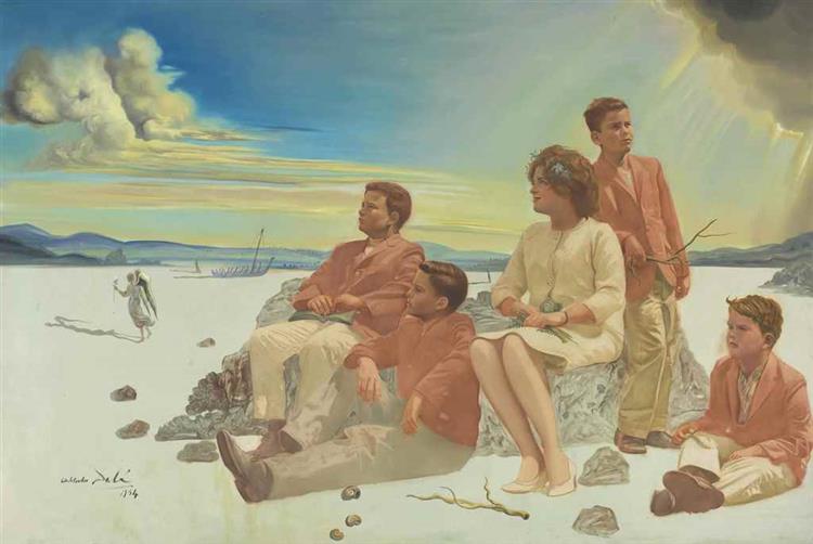 Portrait of  the Briggs Family (1964), 1964 - Salvador Dalí