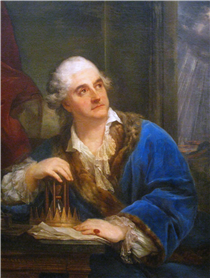 Allegorical Portrait of Stanisław August Poniatowski with an Hourglas - Marcello Bacciarelli