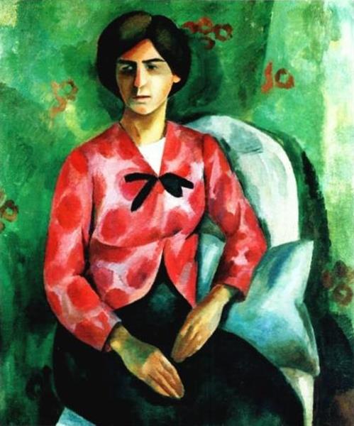 Portret Van Elizabeth Sergejevna Potehinoj, 1910 - Robert Rafailowitsch Falk