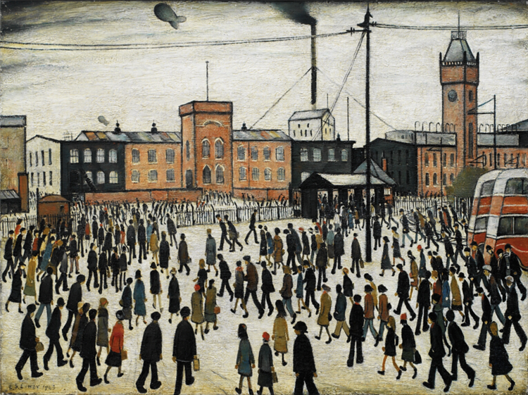 Going to Work, 1943 - L.S. Lowry