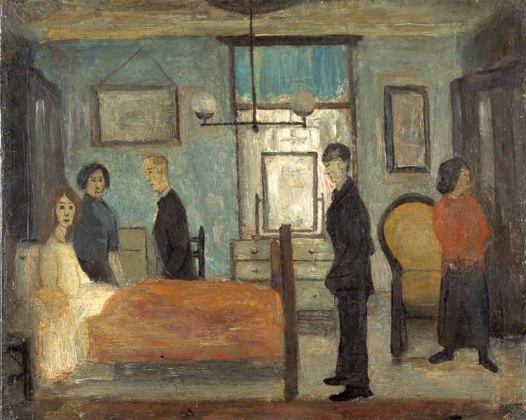 The Doctor's Visit - L. S. Lowry