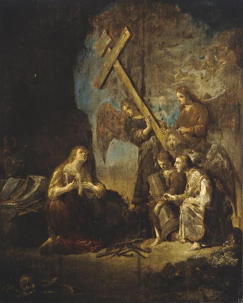 Dying vision of Maria Magdalen, 1633 - Leonaert Bramer