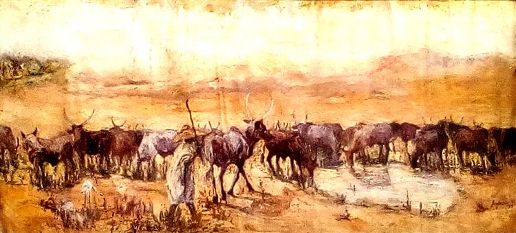 Cattle Rearer, 1999 - Olusola David, Ayibiowu