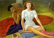 Portrait of Paulette Goddard - Diego Rivera