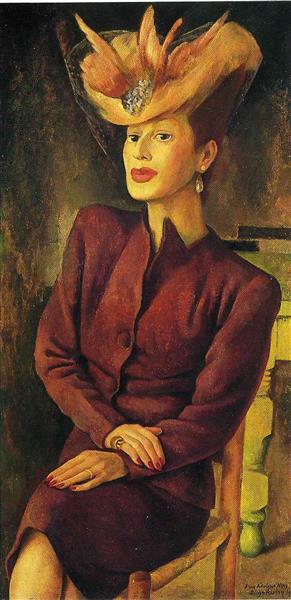 Portrait of Adalgisa Nery, 1945 - 迪亞哥·里維拉