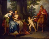 Venus Persuades Helen to Accept the Love of Paris - Ангеліка Кауфман