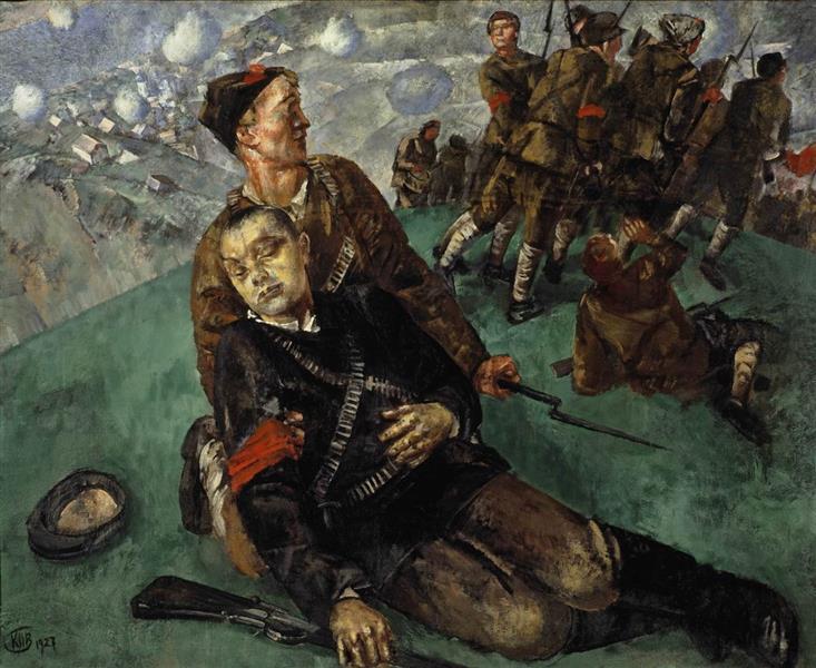 Death of Commissioner, 1928 - Kusma Sergejewitsch Petrow-Wodkin