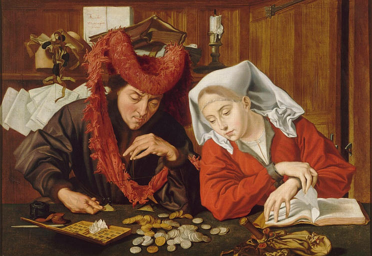The moneychanger and his wife, 1538 - Marinus van Reymerswaele