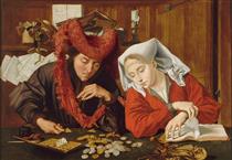 The moneychanger and his wife - Marinus van Reymerswaele