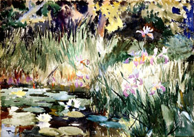 Iris and Lilies, 1922 - Фрэнк Бенсон