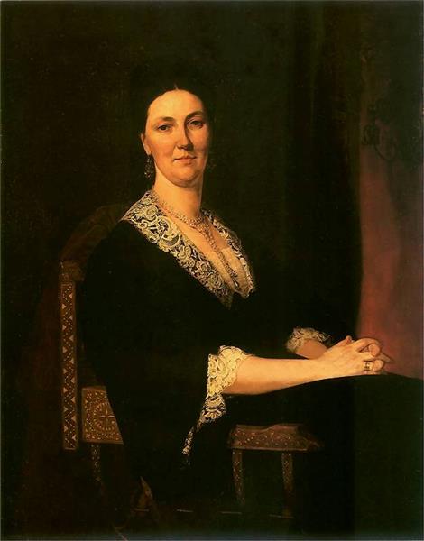 Portret Alfonsyny Z Miączyńskich Dzieduszyckiej, 1876 - Henryk Rodakowski