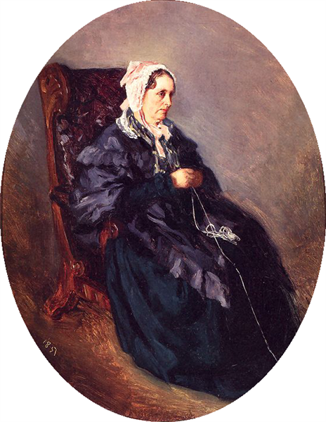 Portret Ciotki Artysty Babetty Singer, 1851 - Henryk Rodakowski