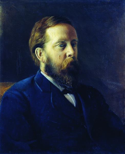 Portrait of the A.V. Vysheslavtsev, 1880 - Alekseï Korzoukhine