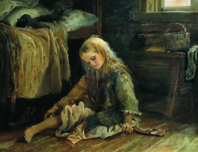 Girl, 1877 - Алексей Иванович Корзухин
