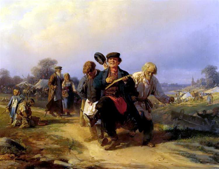 Return of the Father from the Fair, 1868 - Alekseï Korzoukhine