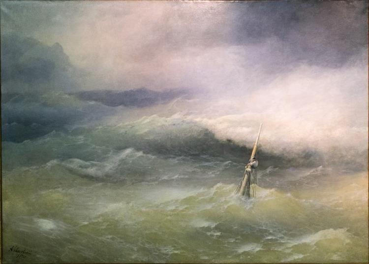 Storm on the Azov Sea in April 1886, 1887 - Иван Айвазовский