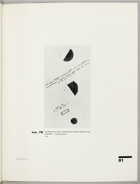 Suprematistic composition (Feeling of the current. Telegraphy.), 1927 - 馬列維奇