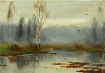 Silver Birches - Albert Nikolajewitsch Benois