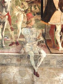 April. Fresco in Palazzo Schifanoia (detail) - 弗朗切斯科·德爾·科薩