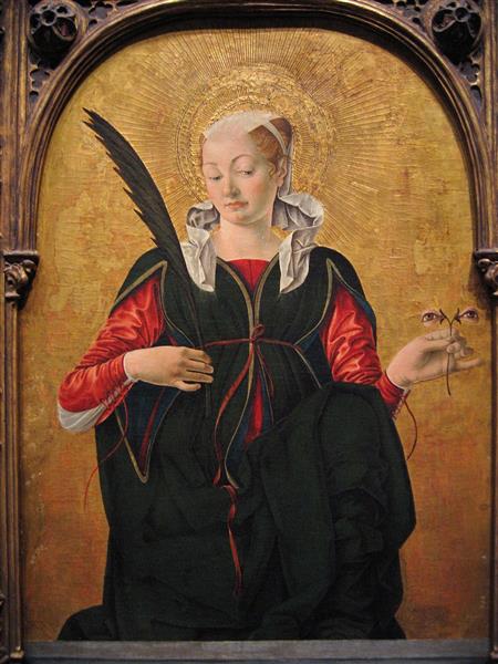 Saint Lucy, c.1473 - c.1474 - Франческо дель Косса